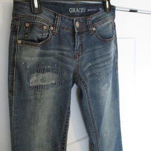 Grace in LA Designer Jeans Size 26 Bootcut